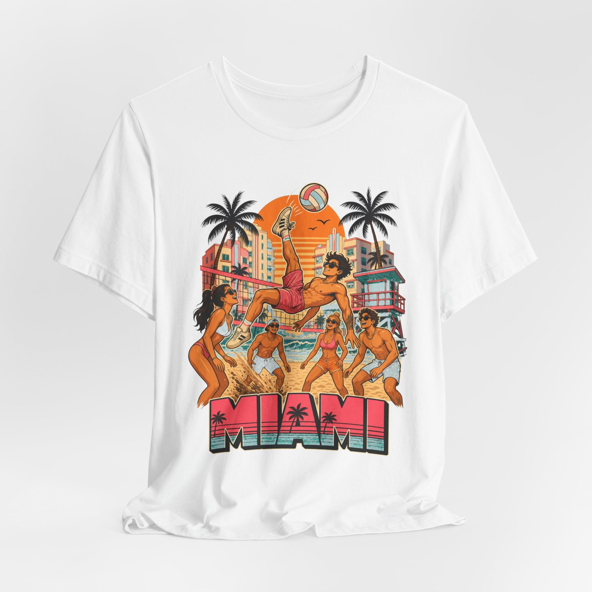 Miami South Beach Match Tee