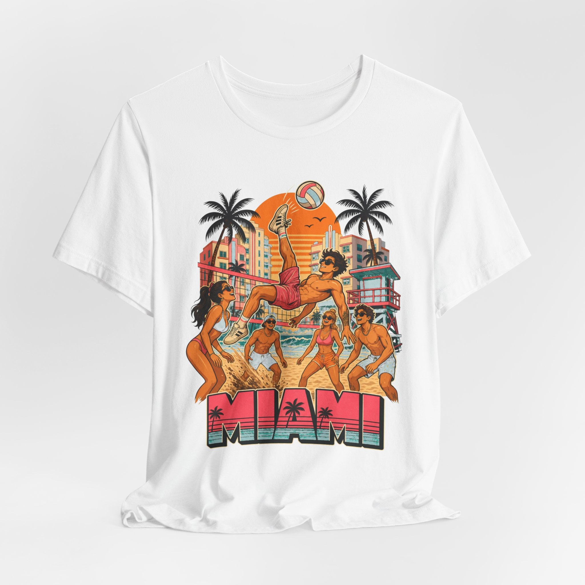 Miami South Beach Match Tee