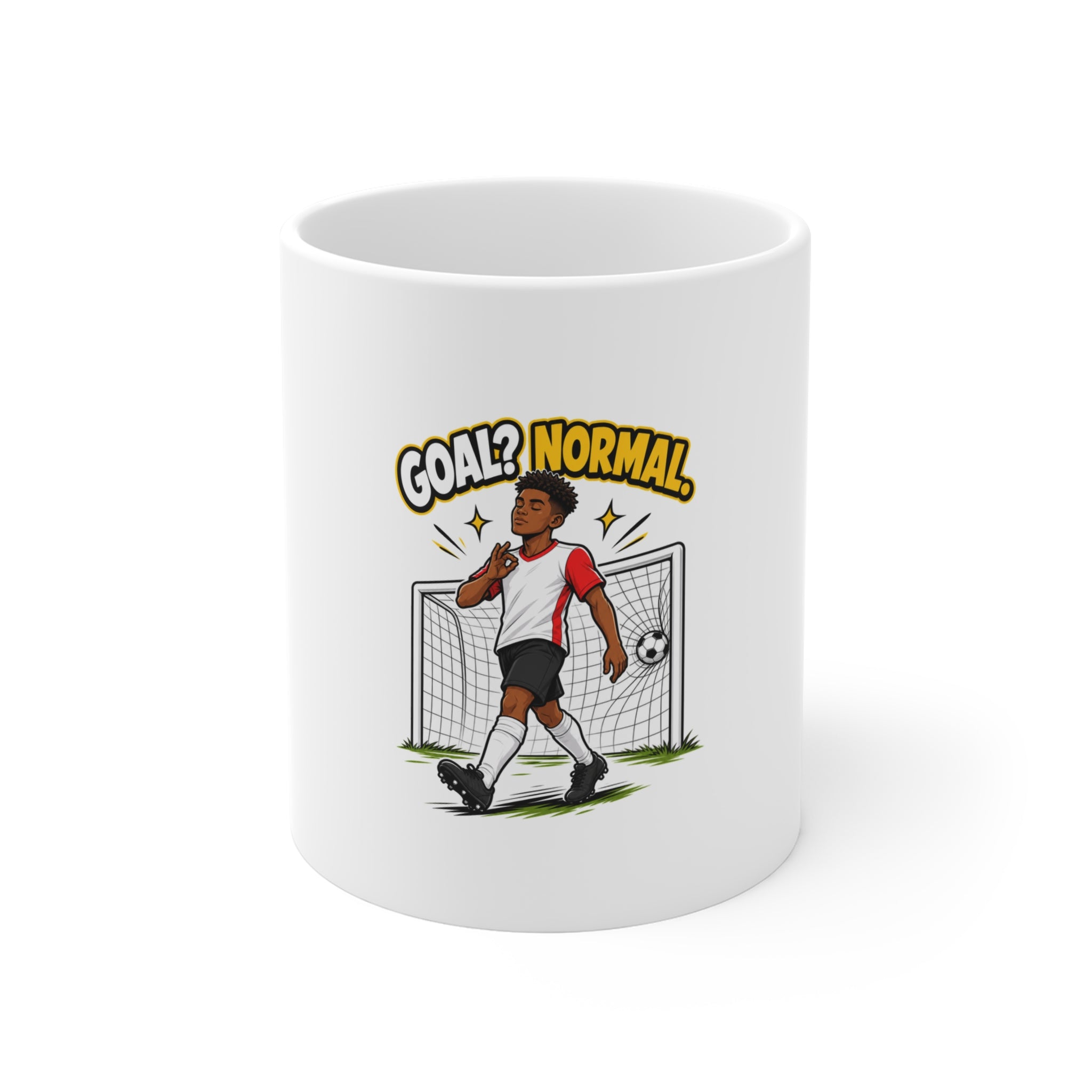 Goal Normal Red White Mug