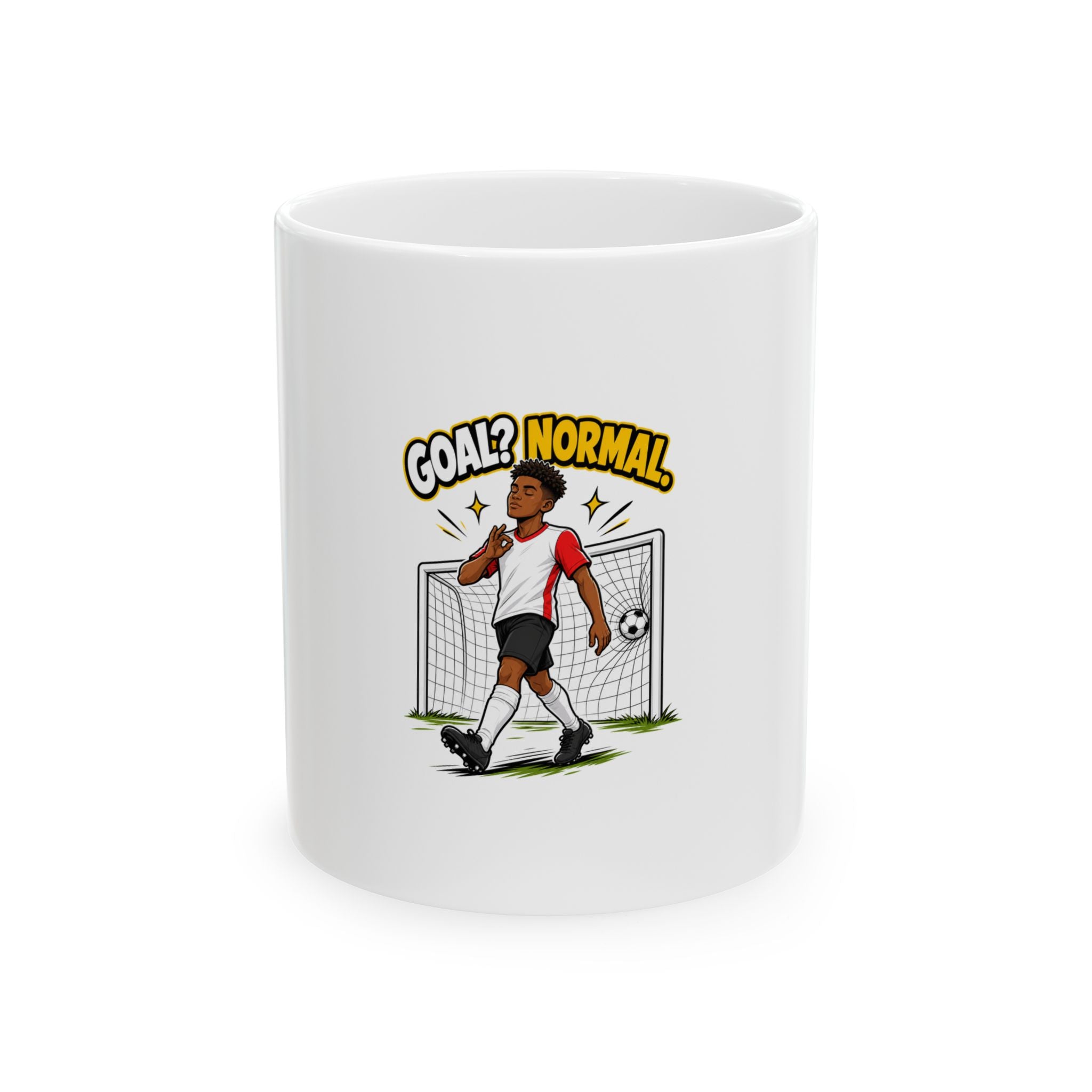 Goal Normal Red White Mug
