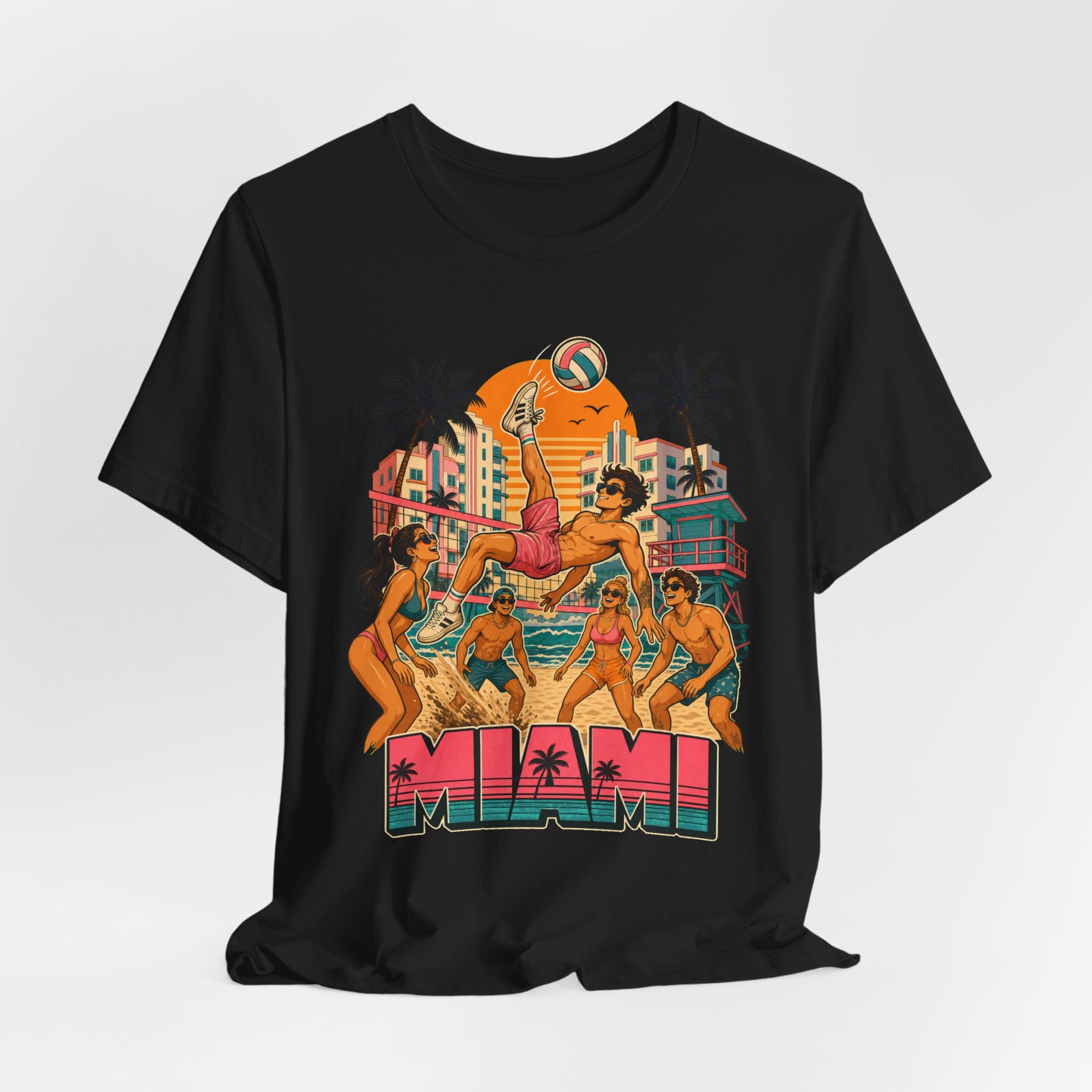 Miami South Beach Match Tee