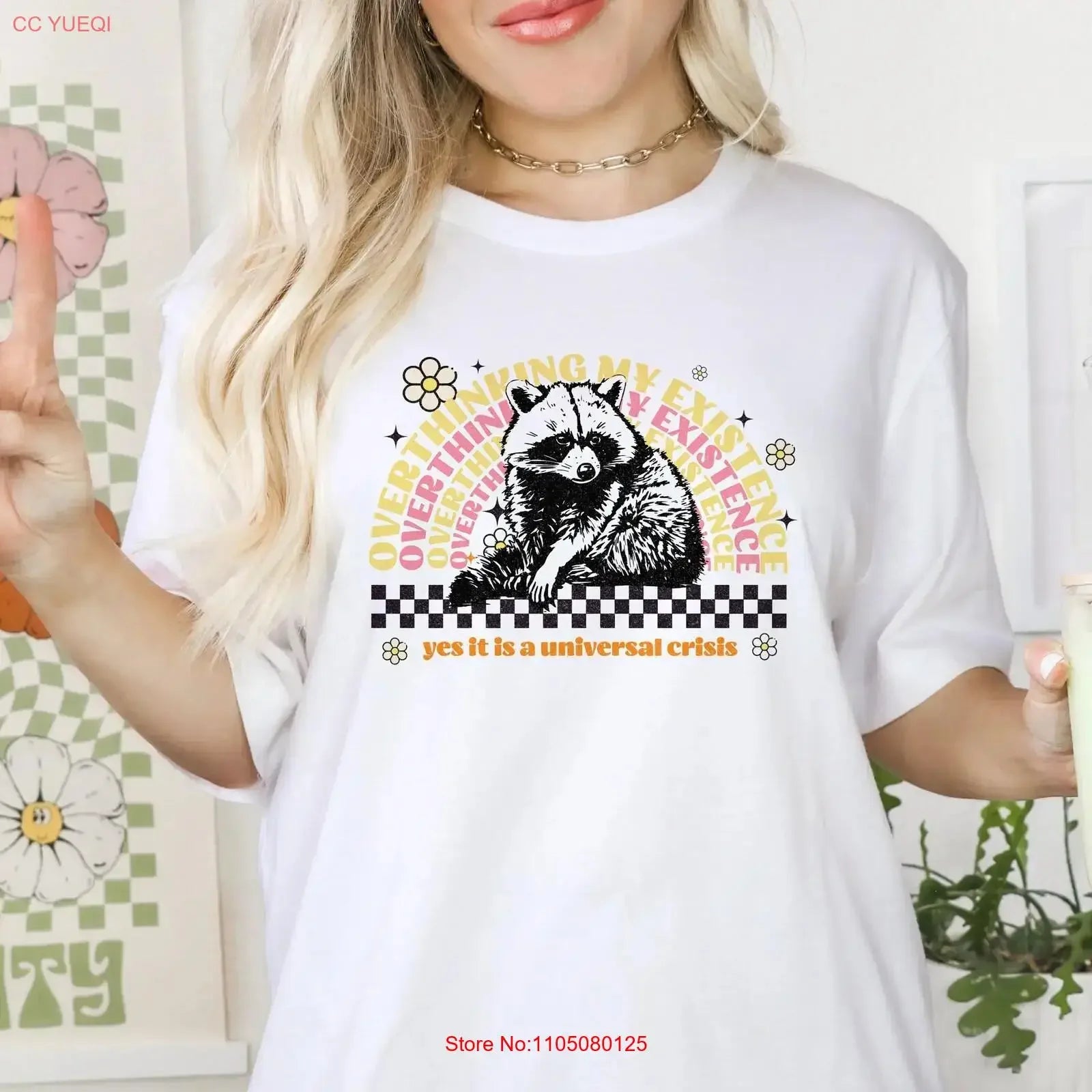 ADHD Overthinking Raccoon Tee