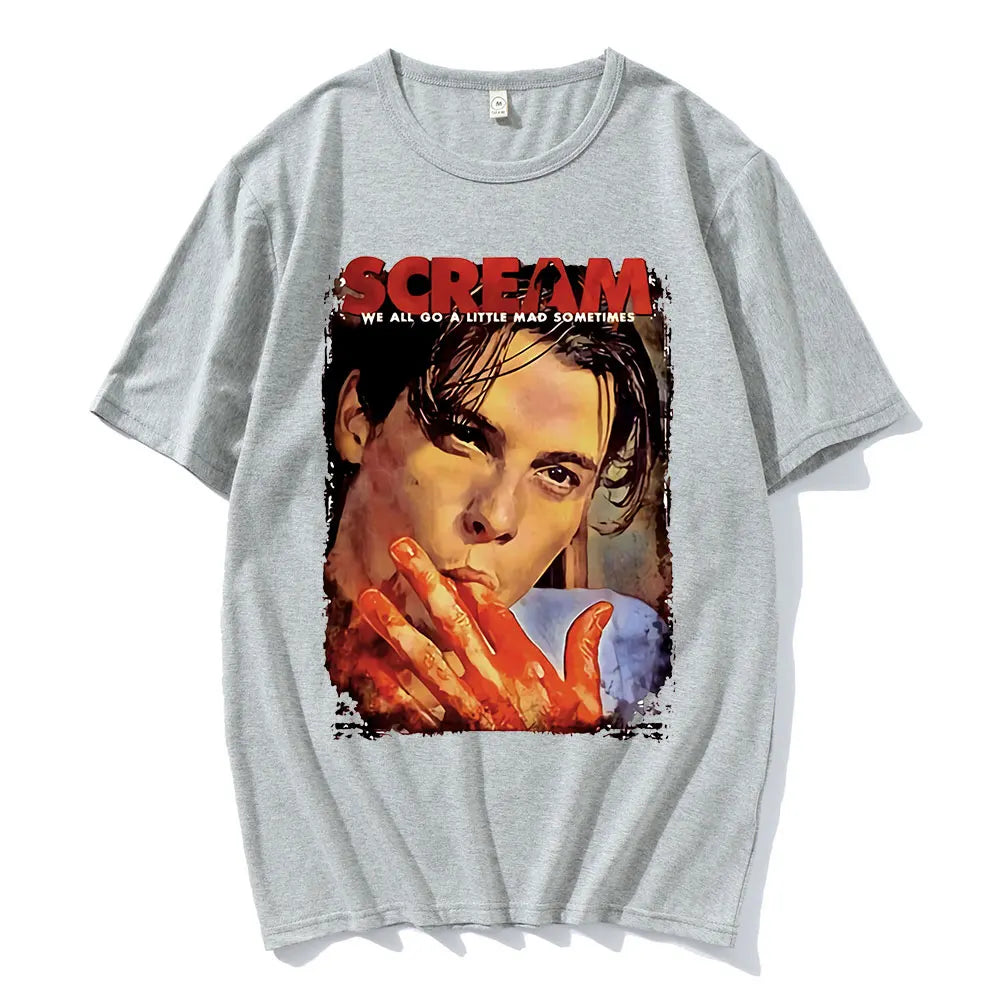 Halloween Movie Shirt We Little Mad Billy T Shirts Tops Womens T Shirt Scream Horror Movie Shirt Billy Aesthetic Clothes