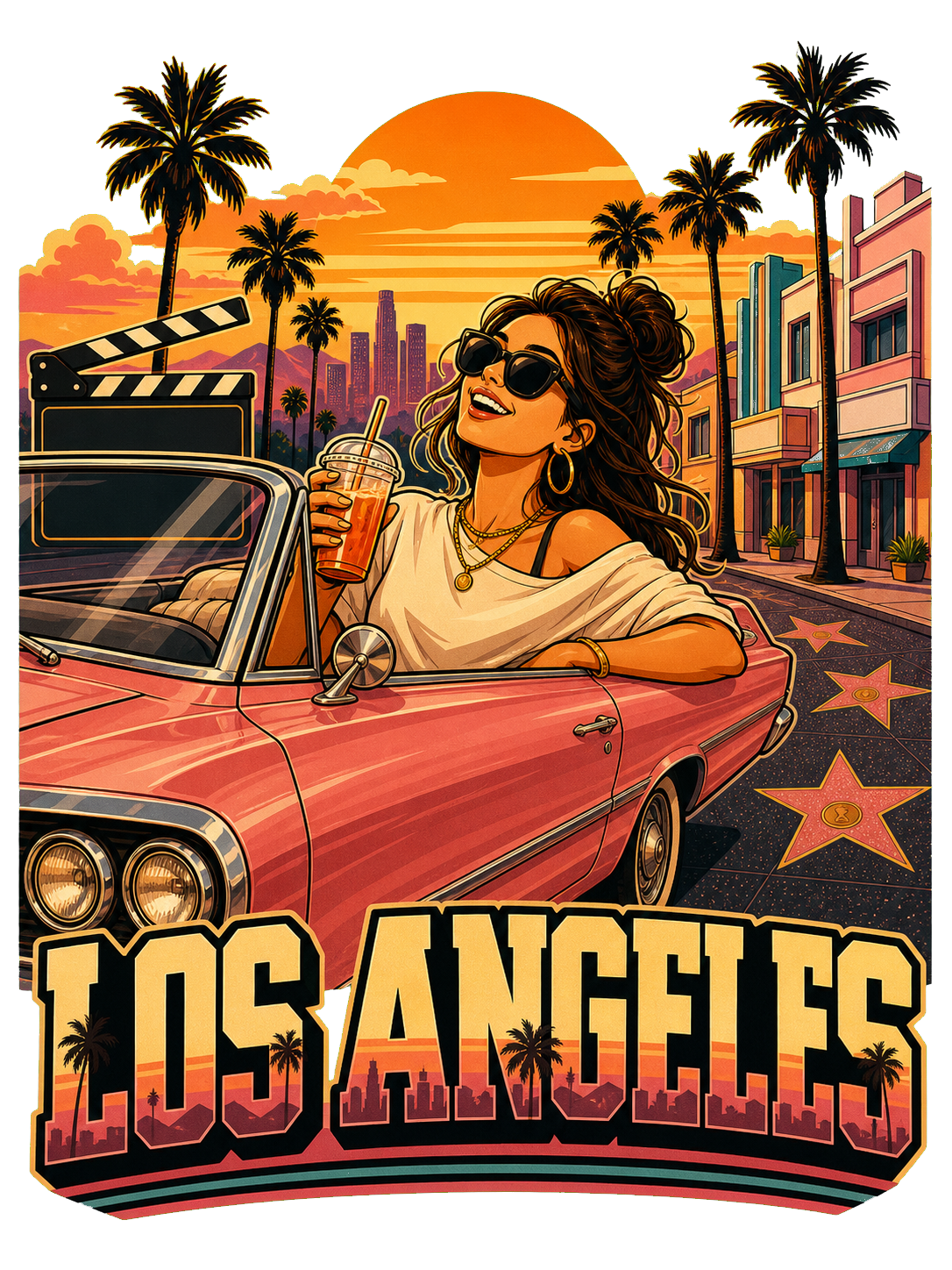 Los Angeles T-shirt design