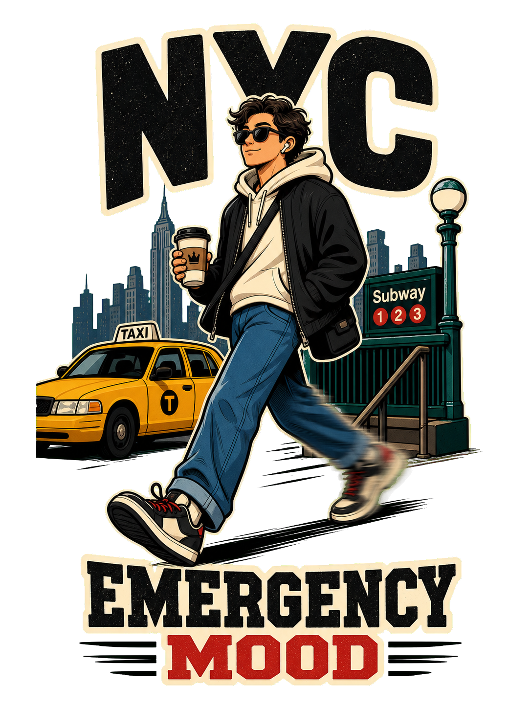 NYC Emergency Mood T-shirt design