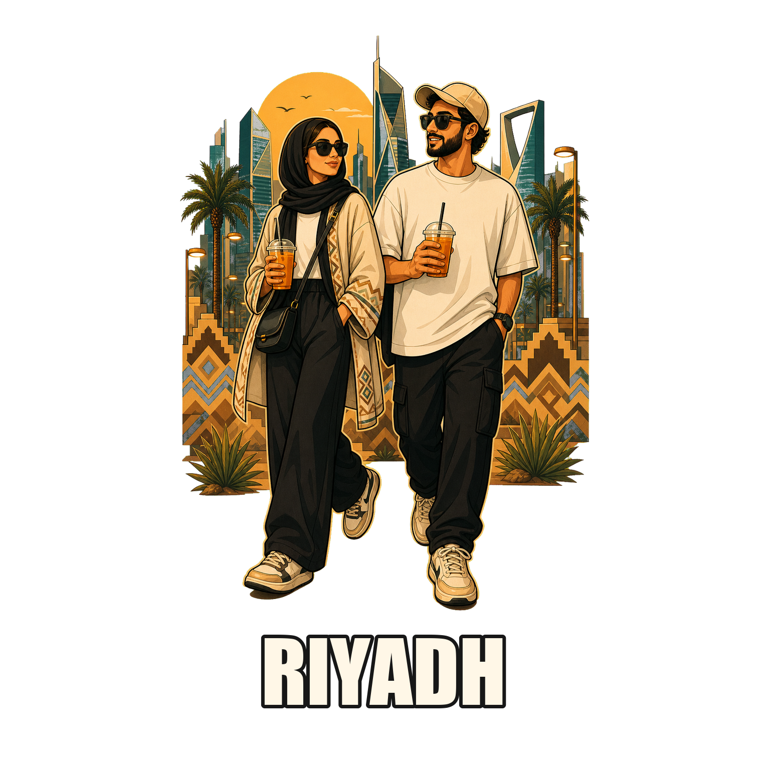 Riyadh lifestyle T-shirt design
